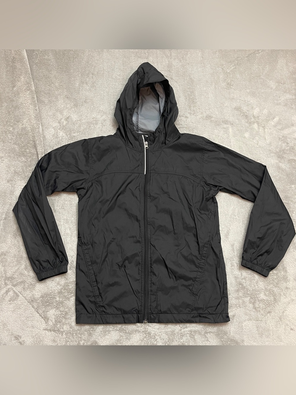 Columbia Boys’ Glennaker Jacket Black Large Light Rain Jacket